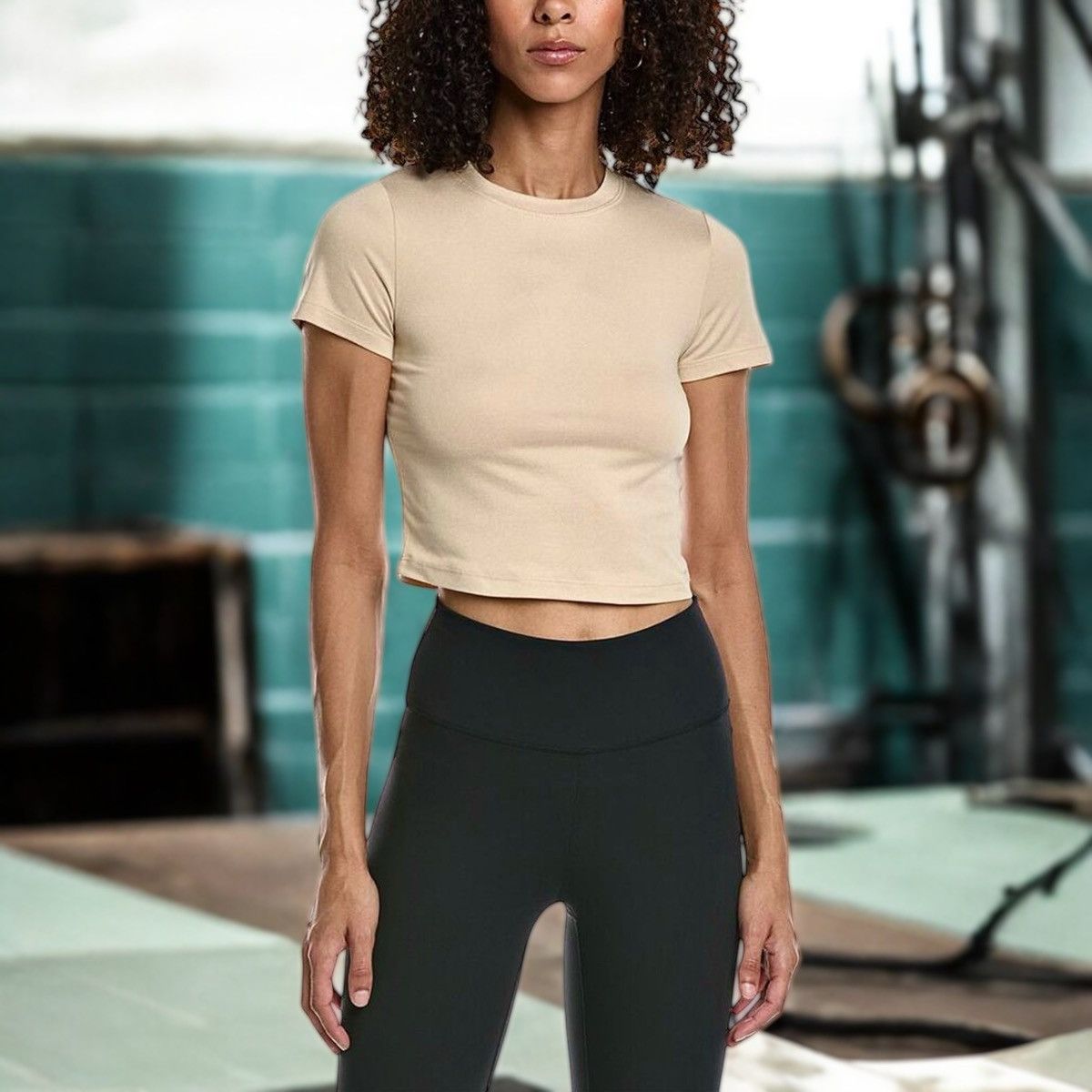 Other IVL Women’s Slim Fit Beige Short Sleeve T-Shirt Sz L Size L / US 10 / IT 46 - 1 Thumbnail