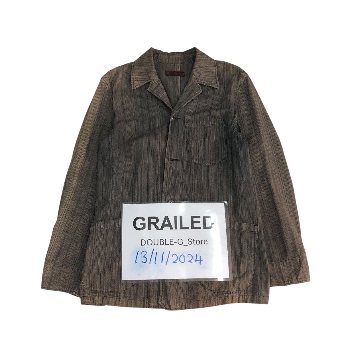 Japanese Brand 📌Vintage Hickory Chore Jacket Haze Simon Issey Miyake Size US M / EU 48-50 / 2 - 1 Thumbnail