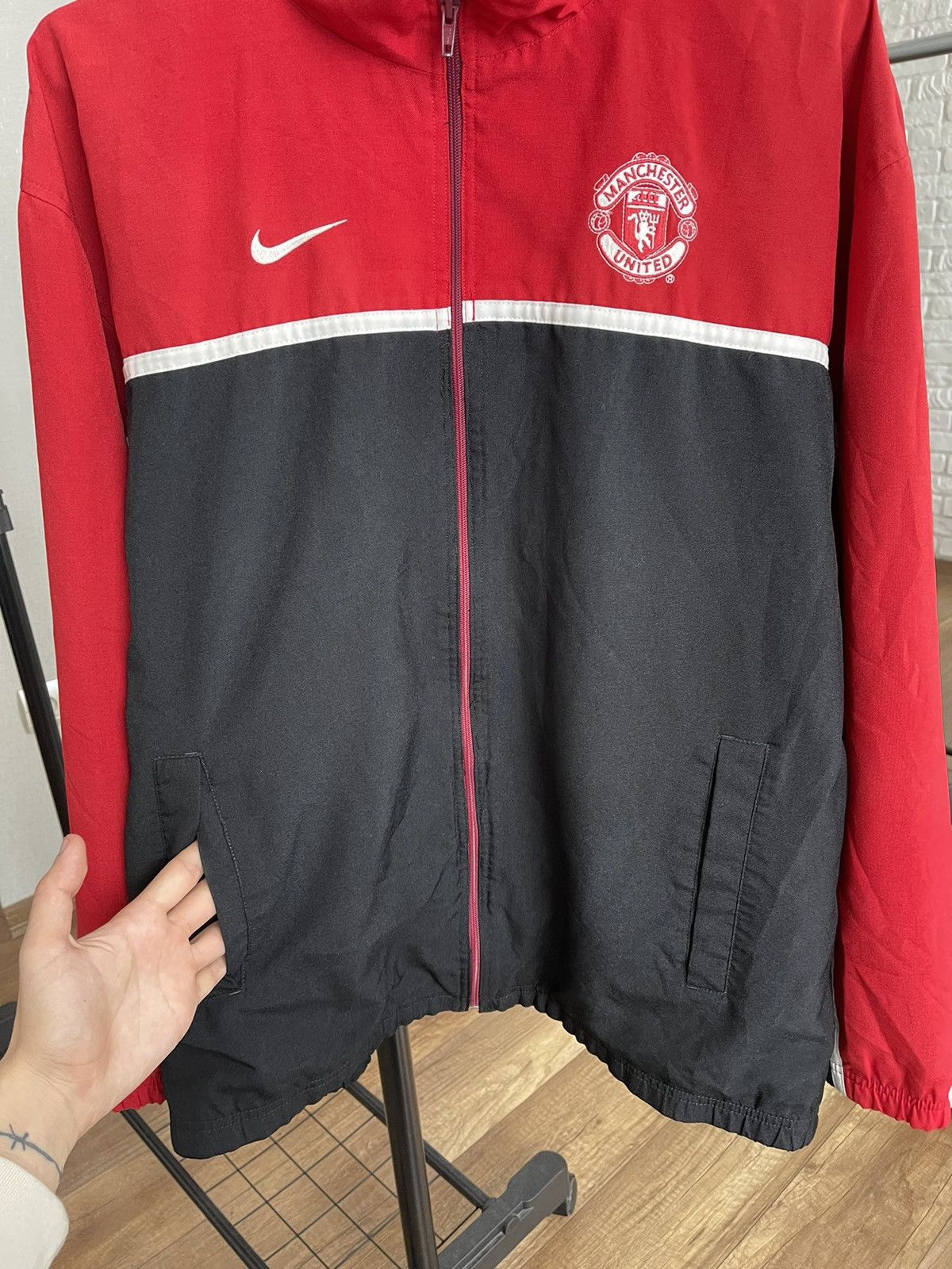 Vintage Nike Manchester United Vintage Track Soccer Jacket 90s Size US XL / EU 56 / 4 - 8 Thumbnail