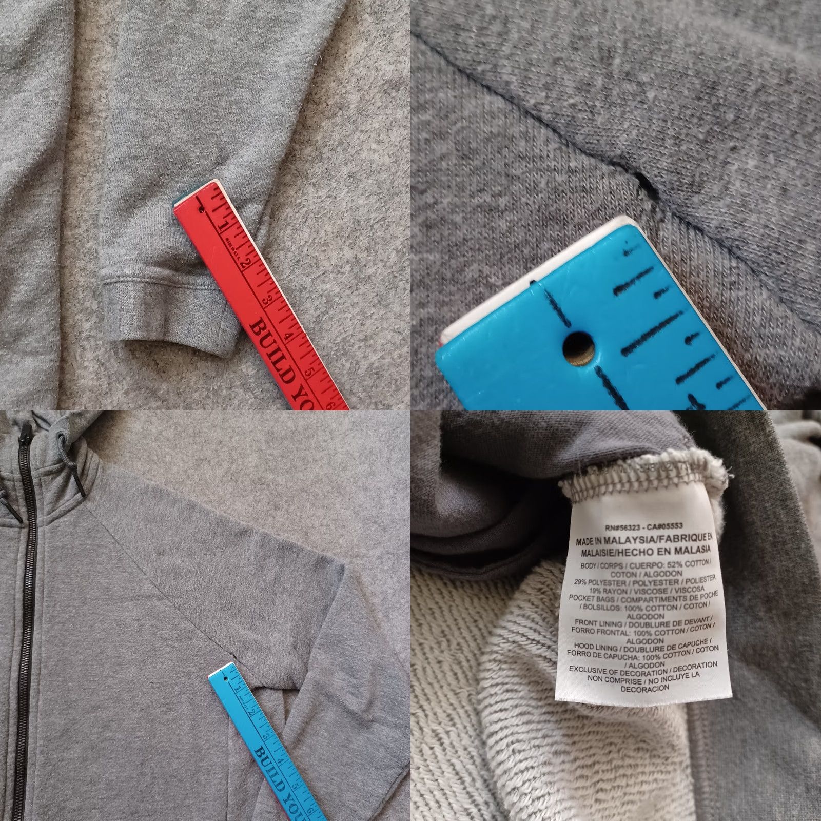 Nike Nike Hoodie Sweatshirt Womens M Gray Full Zip Pockets Logo Tech Cape Casual Activewear Winter Spring Fall Womens Size M / US 6-8 / IT 42-44 - 9 Thumbnail