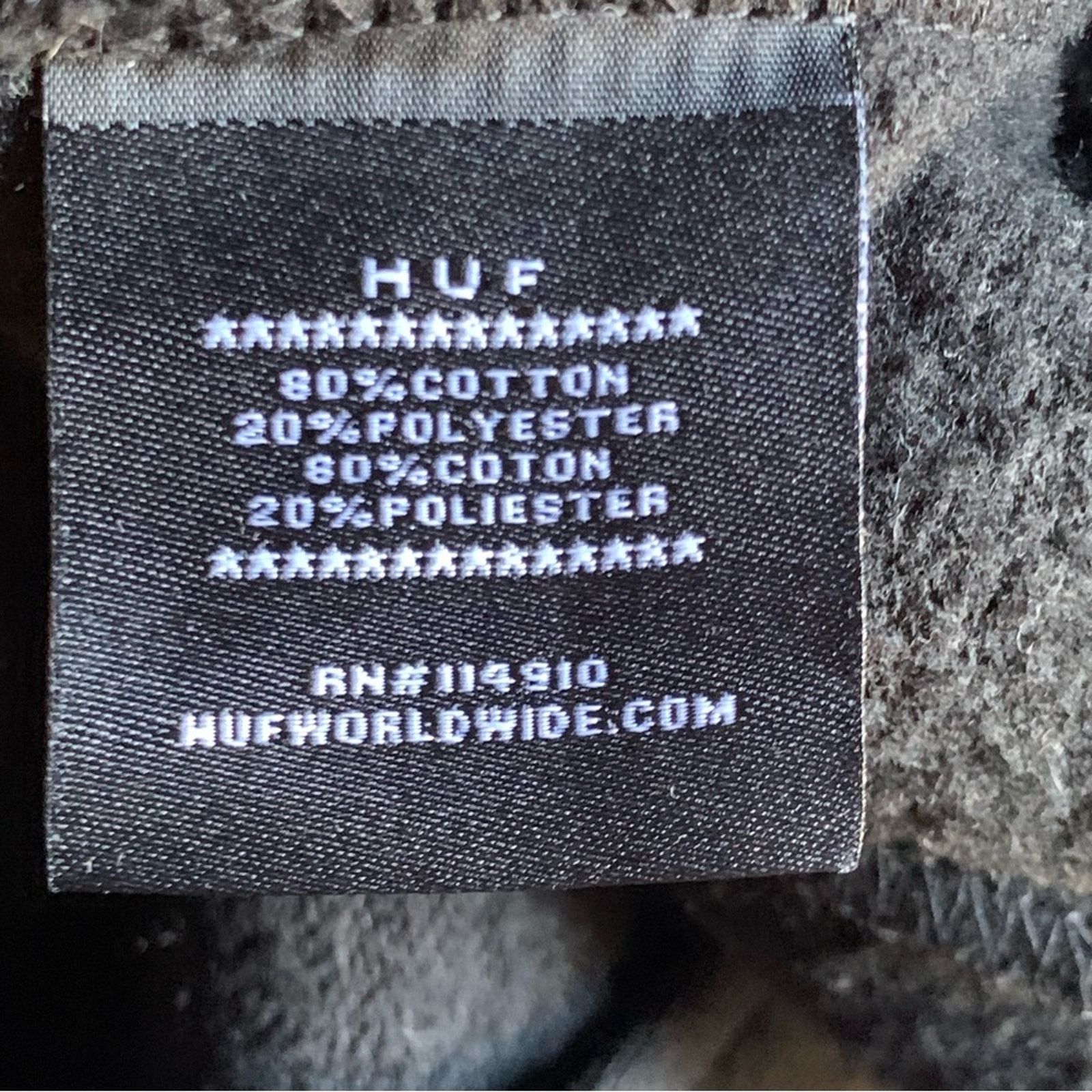 Huf Huff Popeye Jacket Mens Adult Large Black Olive Coach Large Size US L / EU 52-54 / 3 - 11 Thumbnail