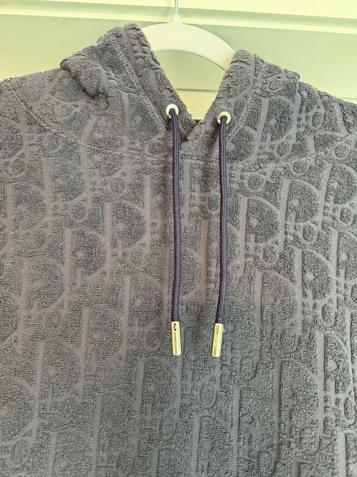 Dior Dior Oblique Towel Terry Monogram Hoodie Blue Navy Purple Size US M / EU 48-50 / 2 - 6 Thumbnail