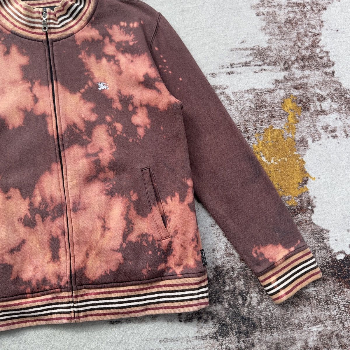 Burberry VINTAGE BURBERRY CUSTOM-MADE BLEACHED ZIP JACKET RARE Size US S / EU 44-46 / 1 - 5 Thumbnail