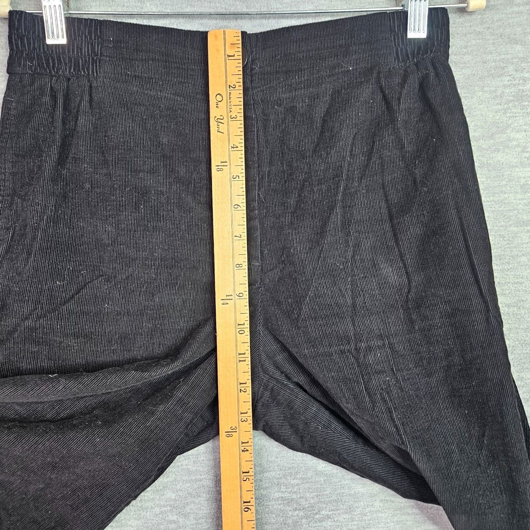 Cos COS Women’s Black Corduroy High Rise Straight Leg Pant Size EUR 36 Size 25" / US 0 / IT 36 - 4 Thumbnail