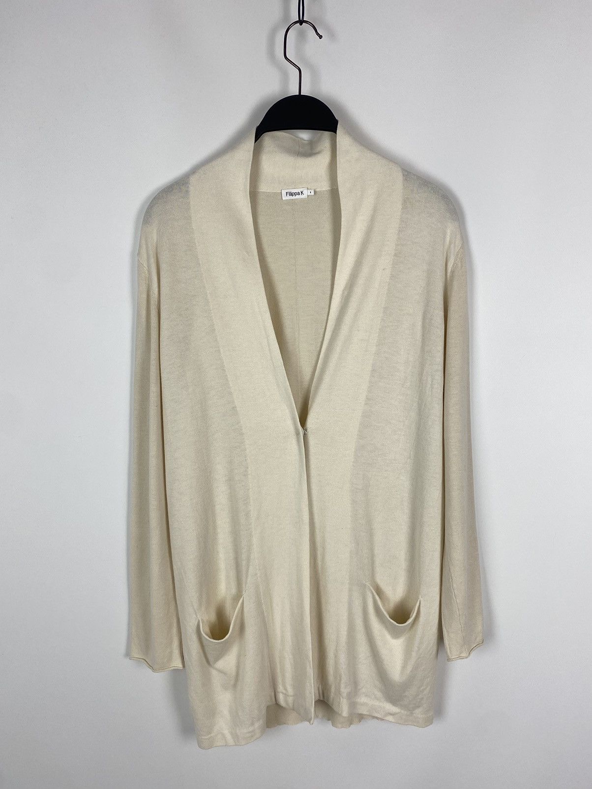 Filippa K Filippa K Tan Combined Cotton Long Cardigan Size S / US 4 / IT 40 - 4 Thumbnail