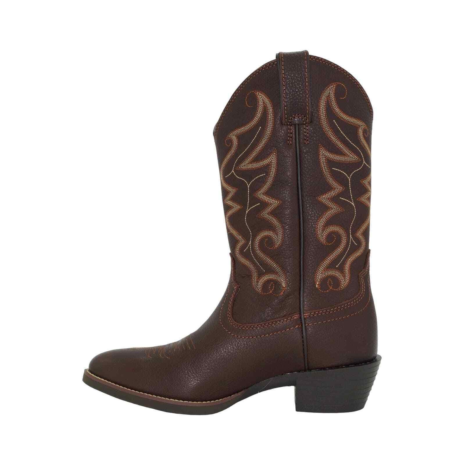 Justin Men'S Stampede Square Toe Western Boots - Ee Width In Brown Size 34 - 2 Thumbnail