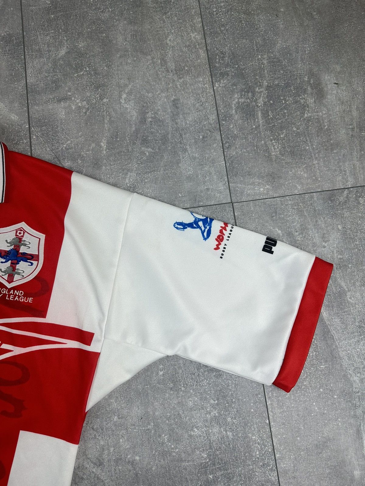 Puma Puma England Home Rugby League Jersey 1995 Size US XL / EU 56 / 4 - 11 Thumbnail