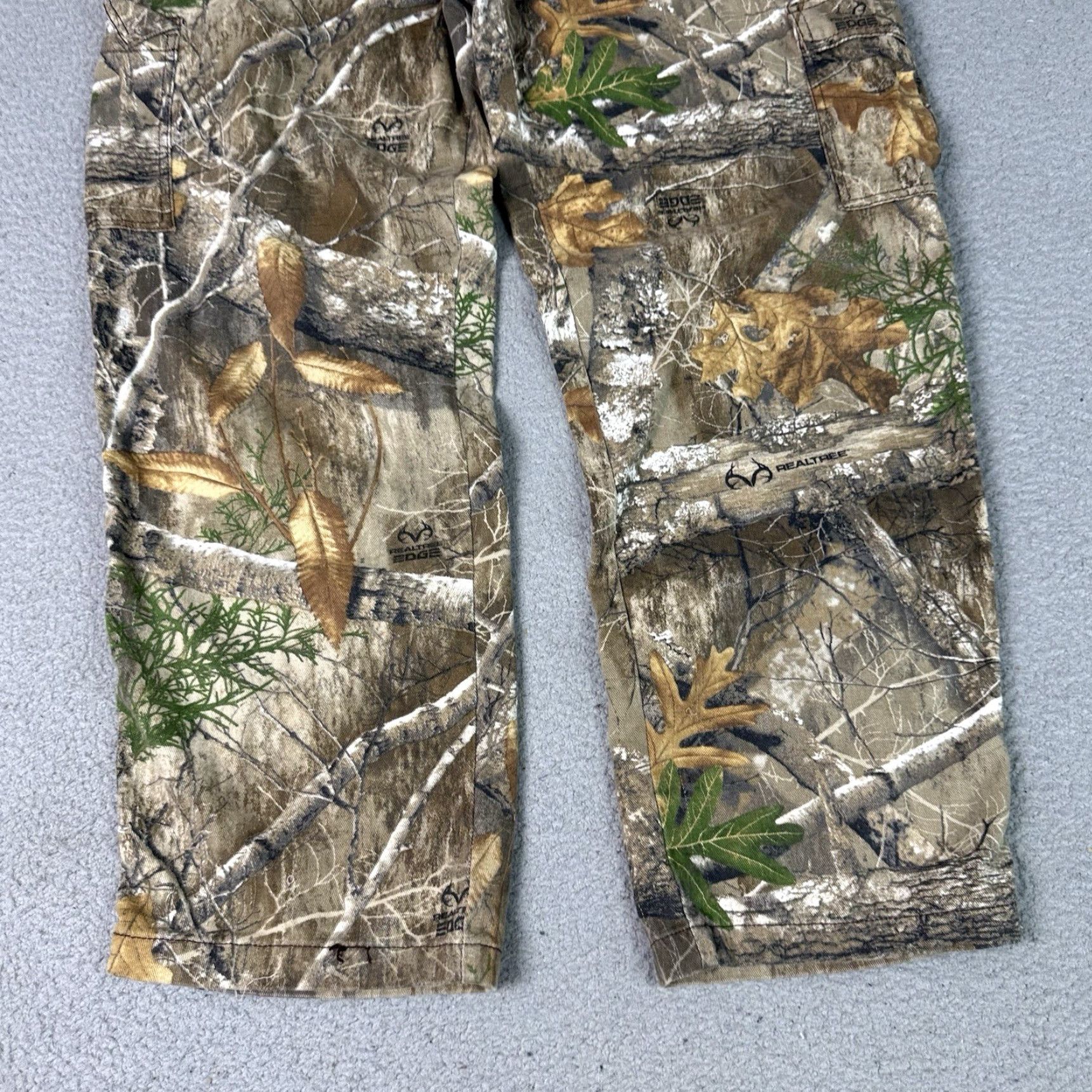 Realtree Realtree Sweatpants Mens Adult XL Green Camouflage Fleece Cotton Blend Straight Leg Cargo Size US 36 / EU 52 - 5 Thumbnail