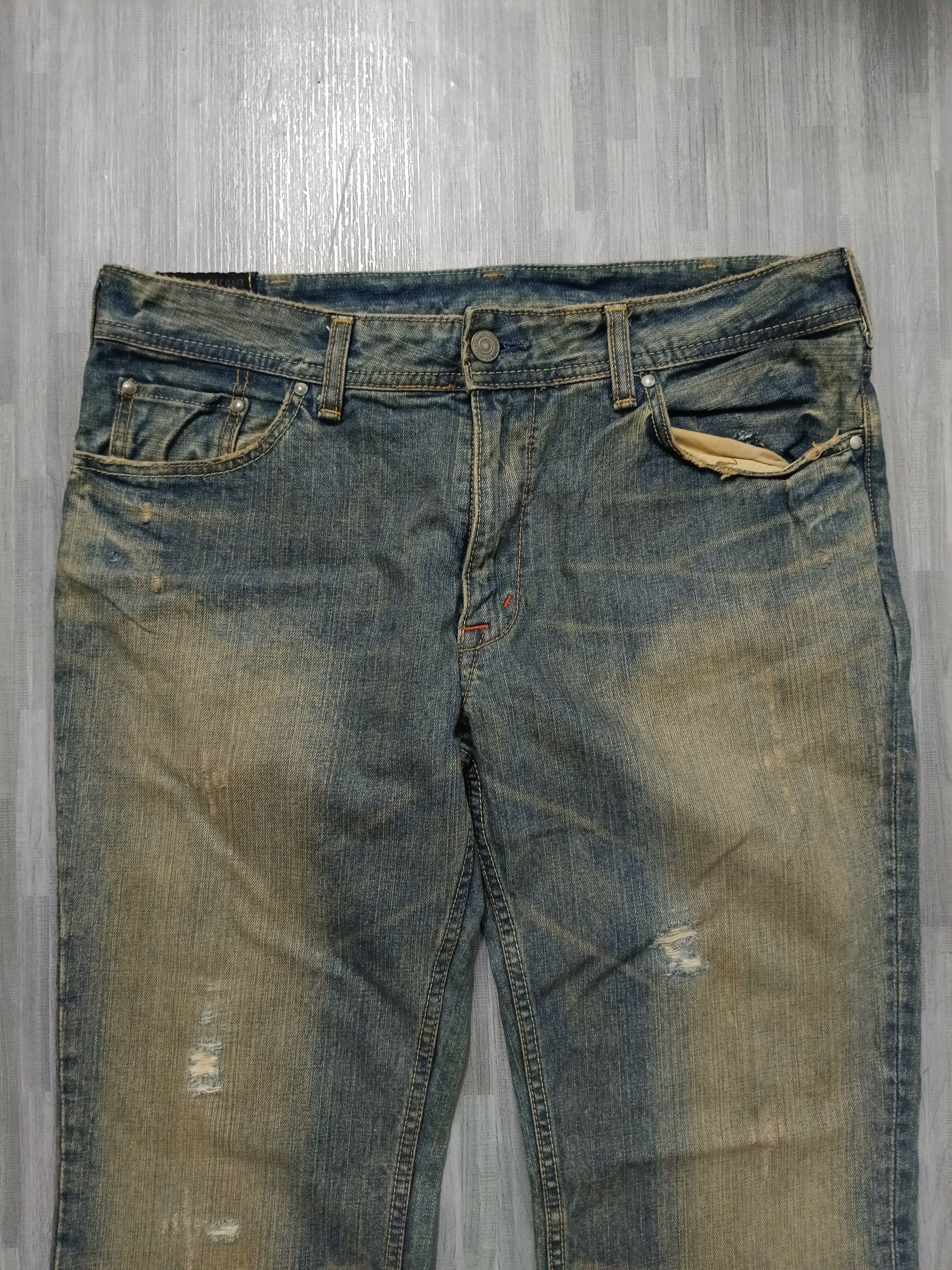 Japanese Brand RUSTY FLARE DENIM CRAFT Size US 34 / EU 50 - 4 Thumbnail