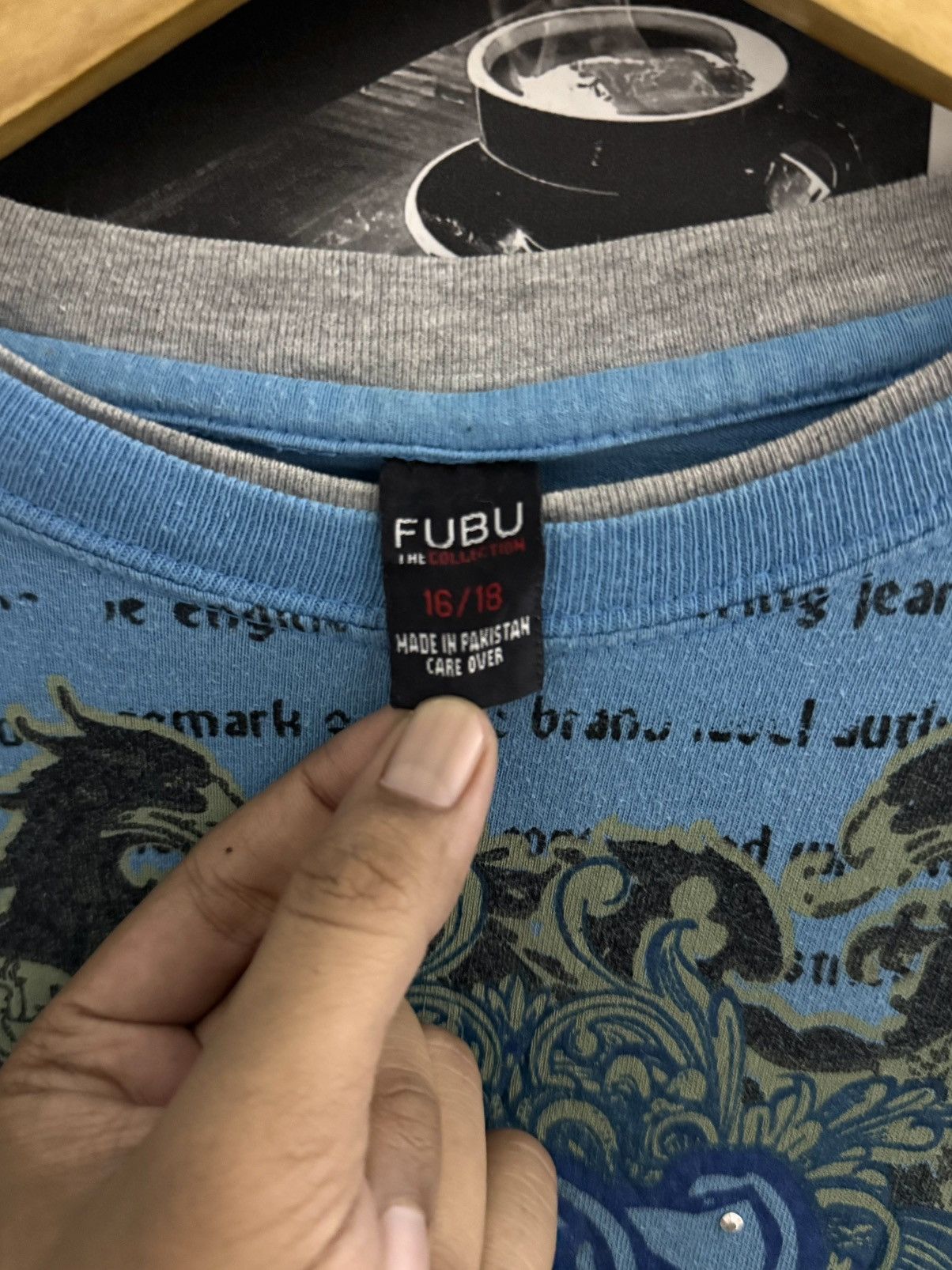Fubu Y2k FUBU STUDDED POEM GRUNGE TSHIRT Size US M / EU 48-50 / 2 - 6 Thumbnail