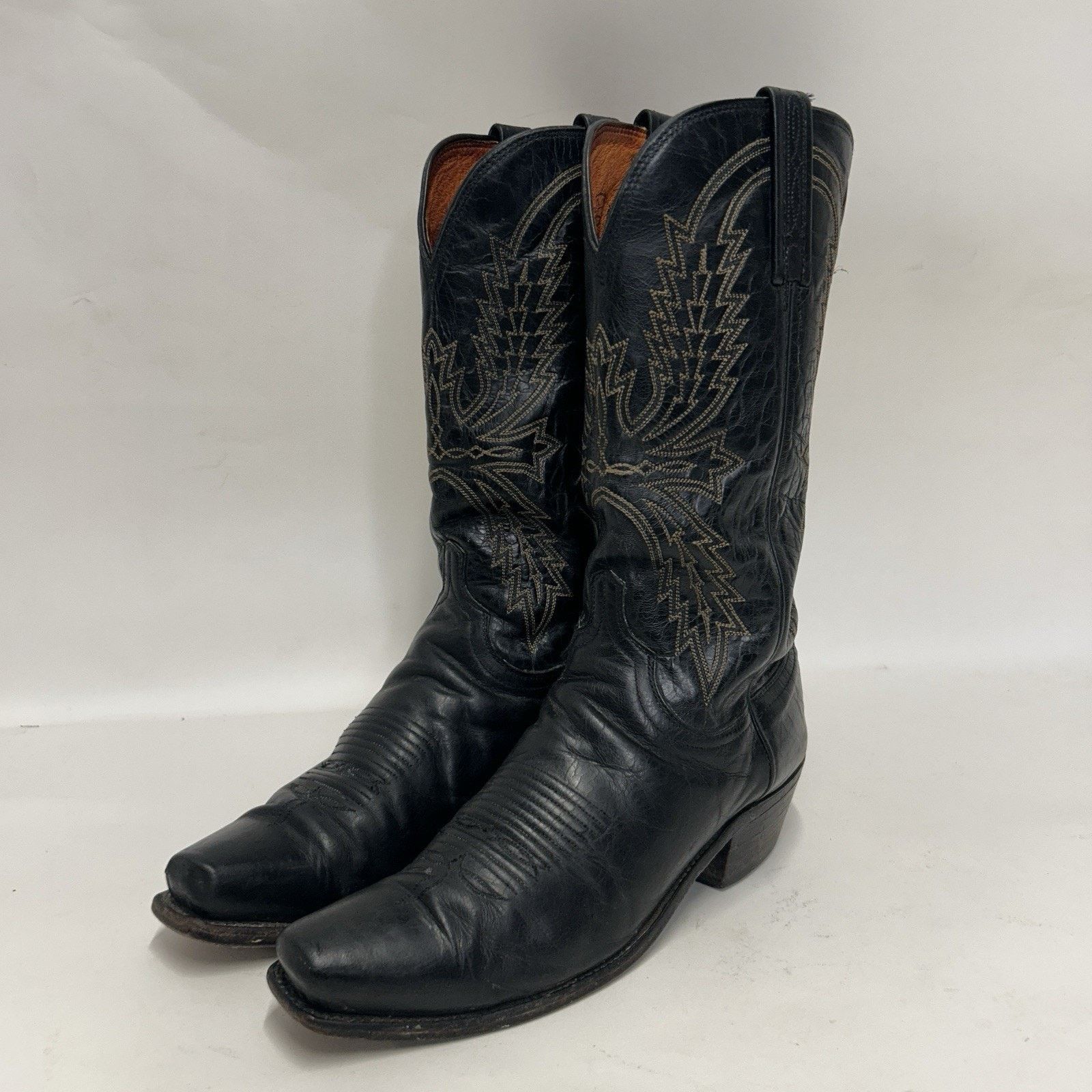 Lucchese Lucchese 1883 Crayton Mad Dog Cowboy Boots “Black White” Size US 8 / EU 41 - 3 Thumbnail