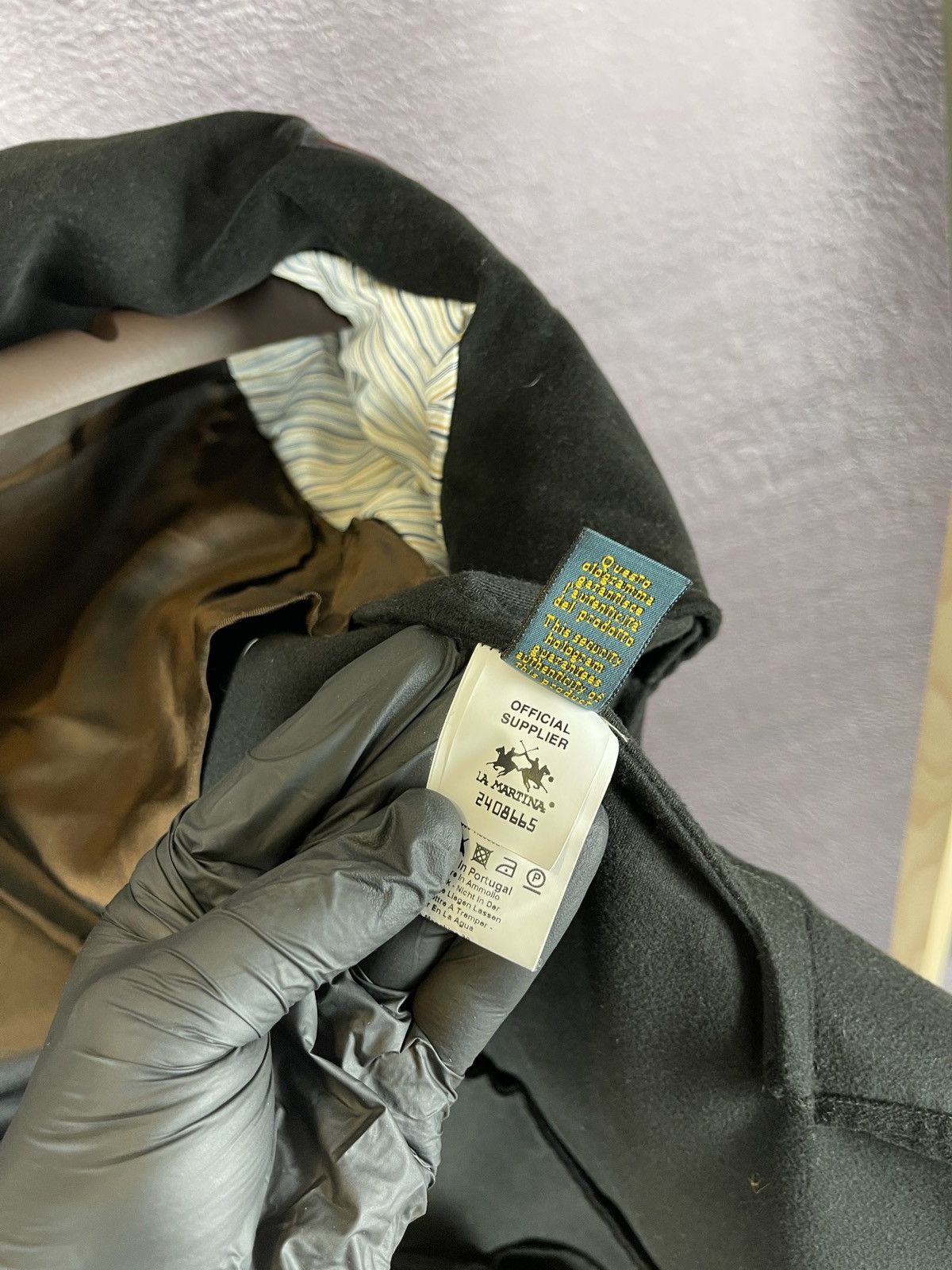La Martina La Martina Saddlery Polo Argentina black blazer sport coat Size 40R - 15 Thumbnail