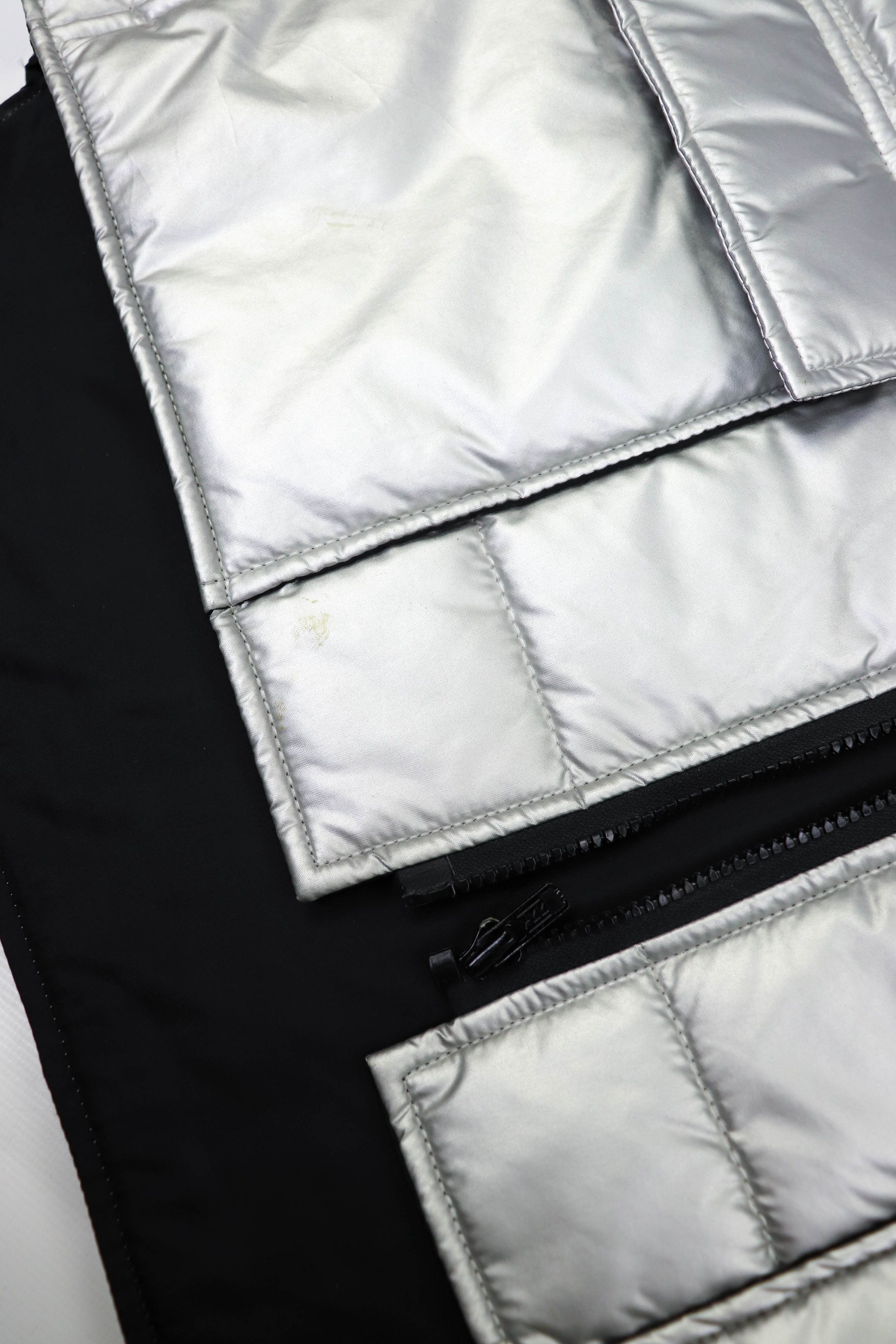 Vintage 90s Vintage Suzuki Made in Japan Silver Cropped Zip Vest Size US M / EU 48-50 / 2 - 11 Thumbnail
