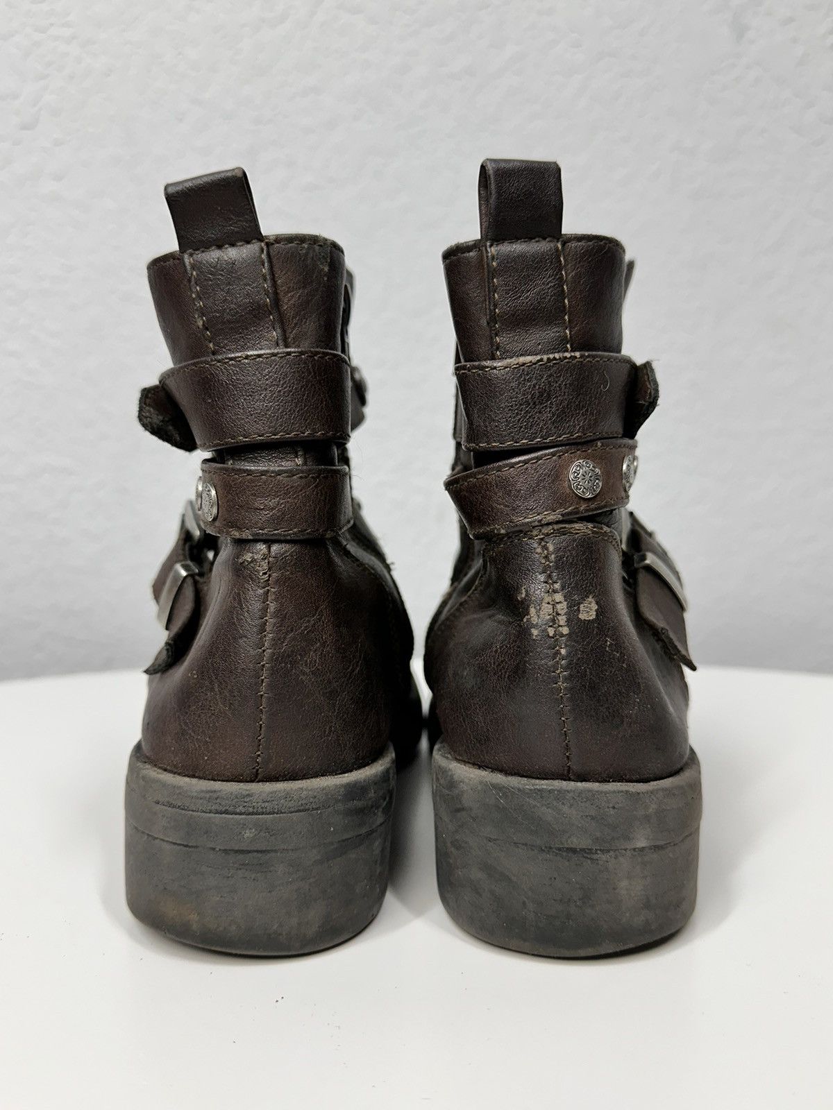 A.S.98 Vintage Leather Boots Ankle Rare AS 98 GUIDI JAPAN KAPITAL Size US 7 / IT 37 - 8 Thumbnail
