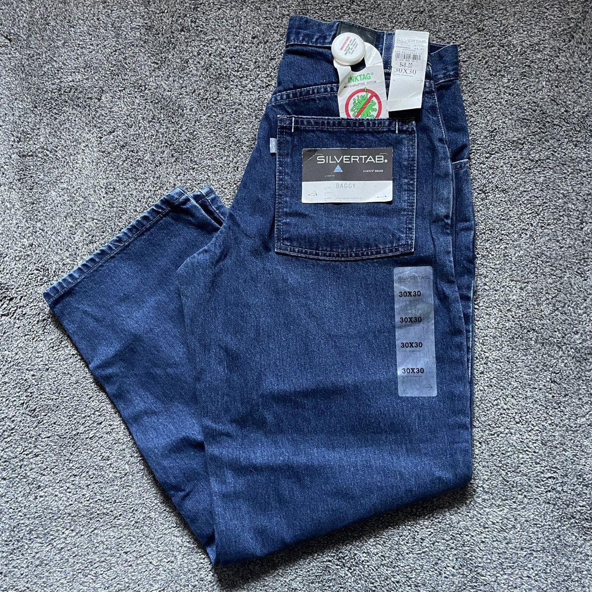 Levi's 1999 DEADSTOCK Levi’s Silvertab Baggy Jeans Size US 30 / EU 46 - 1 Thumbnail