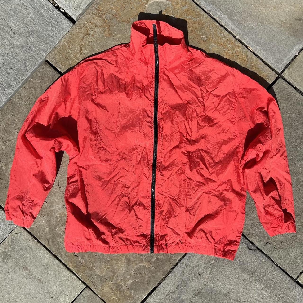 Vintage Vintage 90s European Red Black Windbreaker Track Jacket Size US M / EU 48-50 / 2 - 4 Thumbnail