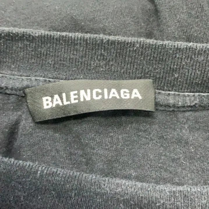 Balenciaga Balenciaga Logo Print Black Short Sleeve T. Size US M / EU 48-50 / 2 - 4 Thumbnail