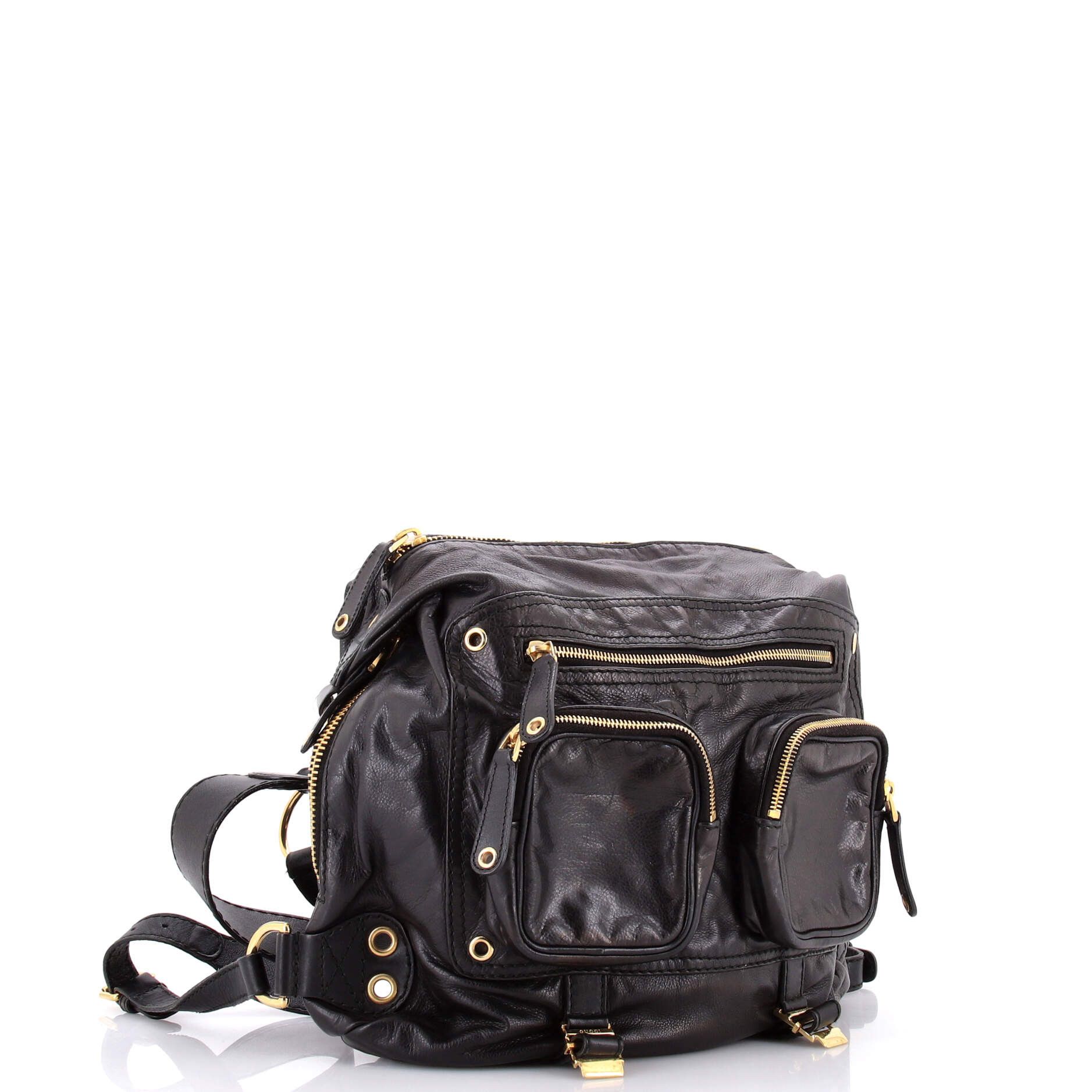 Gucci Darwin Convertible Backpack Leather Medium Size ONE SIZE - 1 Thumbnail
