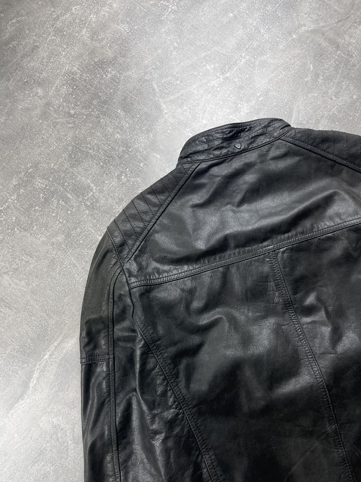 Strellson Strellson Leather Biker Zip Jacket 2000s Black Size US S / EU 44-46 / 1 - 9 Thumbnail