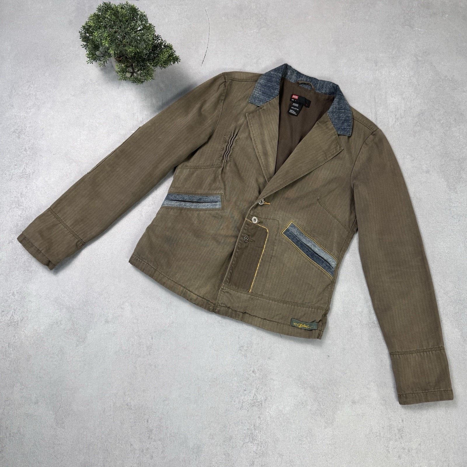 Diesel Vintage Diesel Avant Garde Faded Jacket Blazer Coat Size L Size L / US 10 / IT 46 - 1 Thumbnail