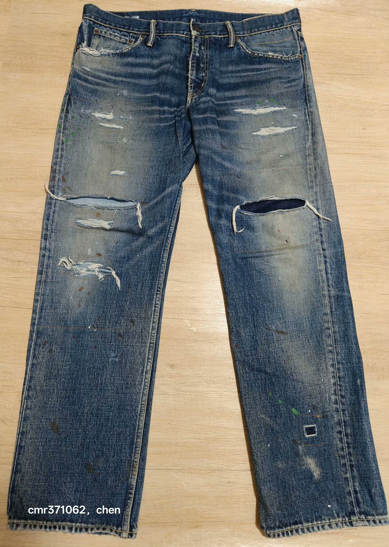Visvim visvim 19ss Spot 03 D17 Distressed Jeans Size US 34 / EU 50 - 1 Thumbnail