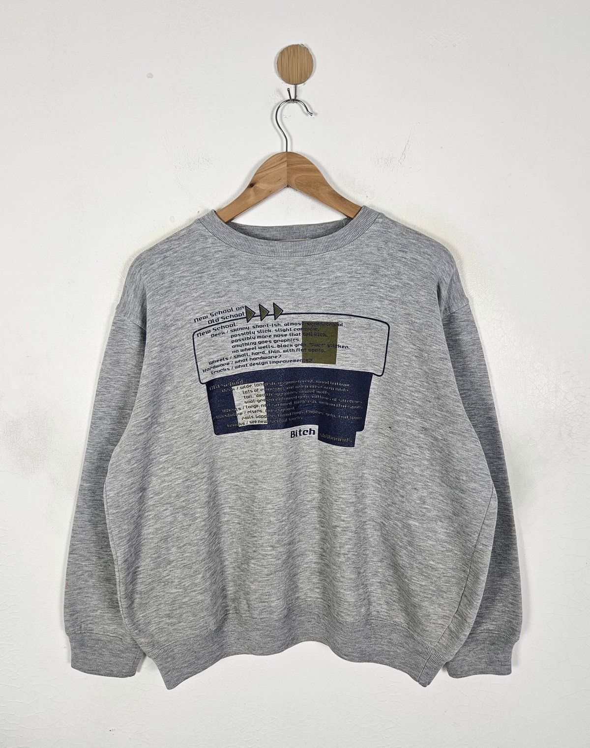 Hook-Ups Vintage Bitch Skateboards 90s skate sweatshirt Size US M / EU 48-50 / 2 - 1 Thumbnail