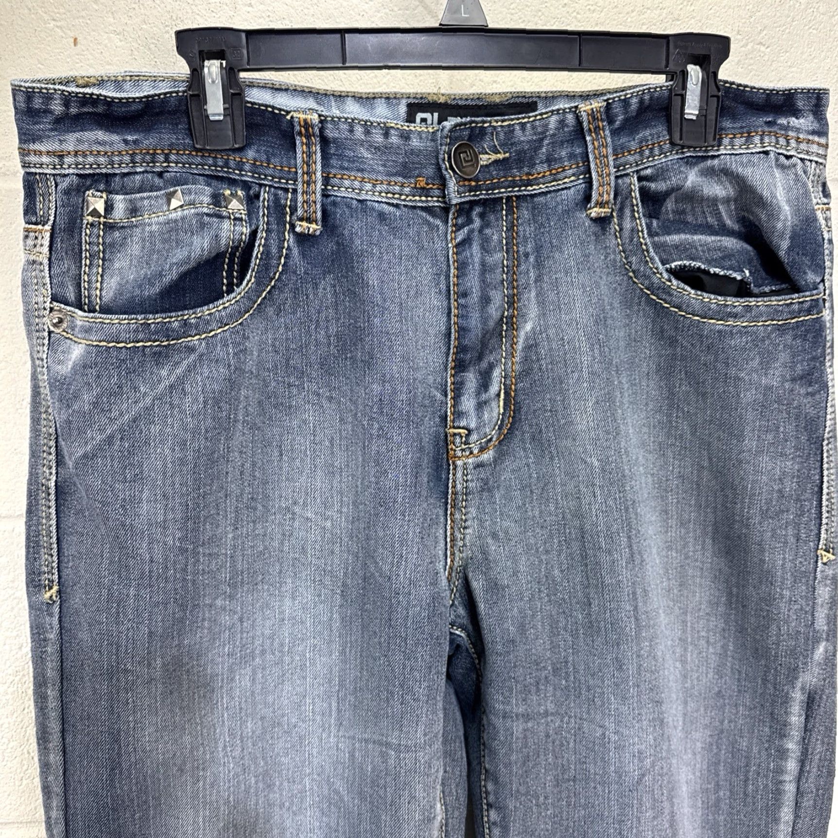 Buckle Black Buckle Black Jeans Mens 34x32 Relaxed Straight Blue Studded Denim Grunge Size US 34 / EU 50 - 5 Thumbnail