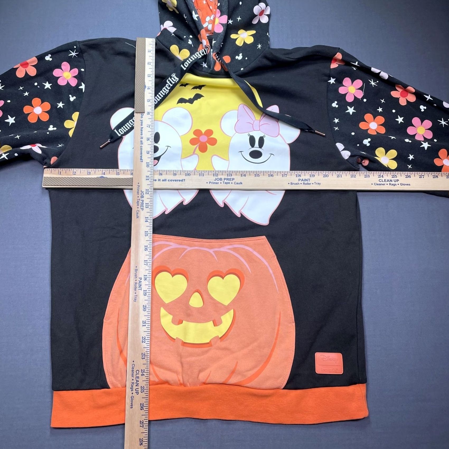 Vintage VINTAGE Loungefly Hoodie Mens Medium Black Mickey Minnie Ghost Pumpkin Fleece Pullover Size US M / EU 48-50 / 2 - 4 Thumbnail