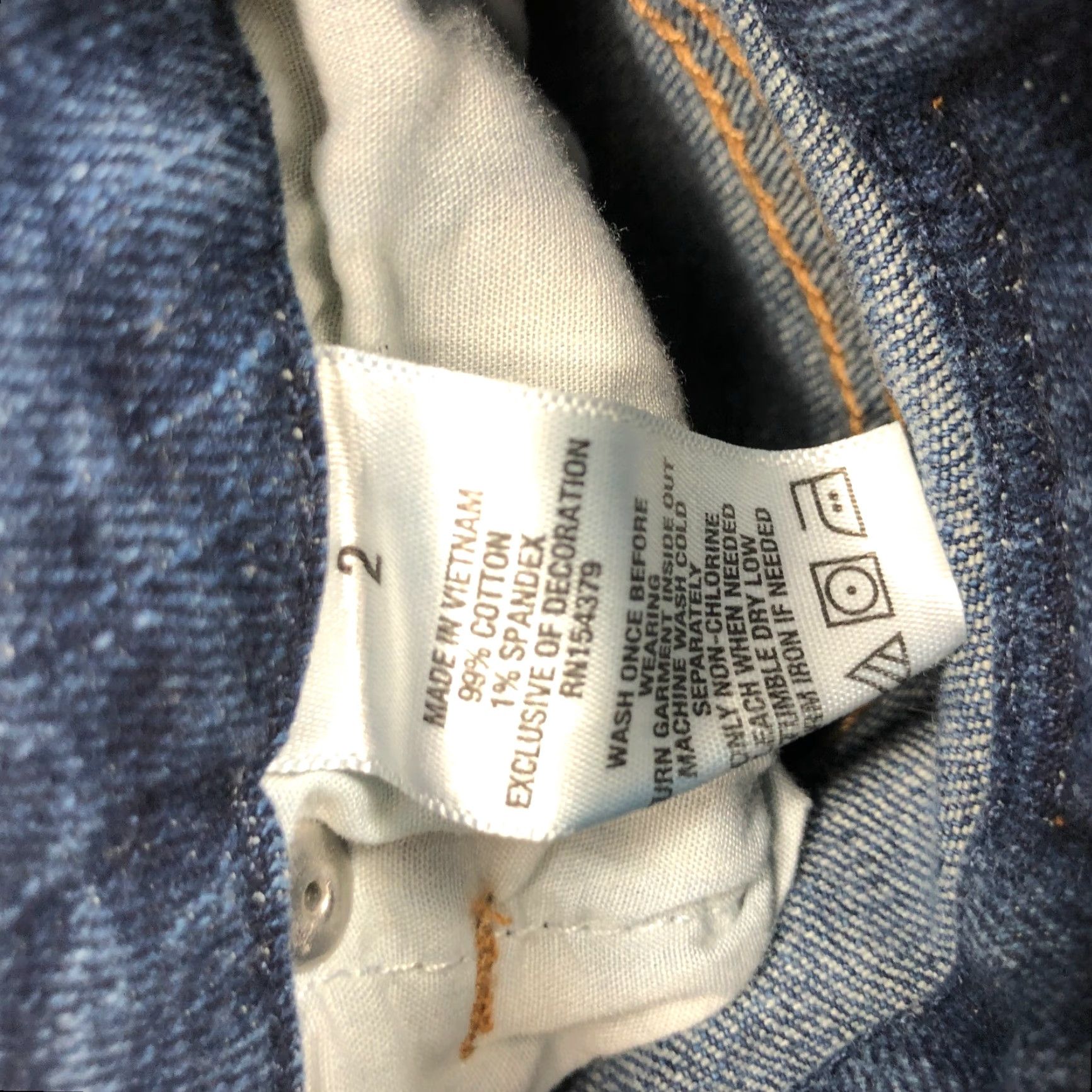 Vintage Aero Shorts Women 2 Midi High Rise Curvy Blue Jean Dark Faded Ripped Holes Size 26" / US 2 / IT 38 - 7 Thumbnail