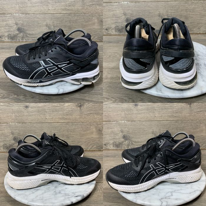 Asics Asics Shoes Womens 8 Black Gel Kayano 26 1012A457 Running