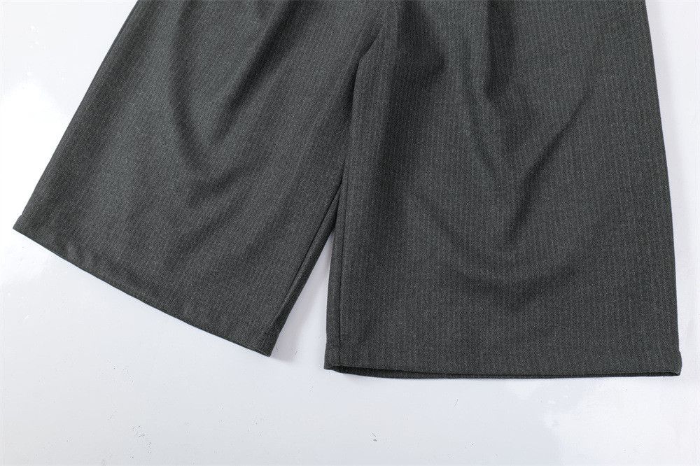 Japanese Brand Men's Vibe Streetwear Loose-Fit Wide-Leg Striped Shorts Size US 32 / EU 48 - 5 Thumbnail