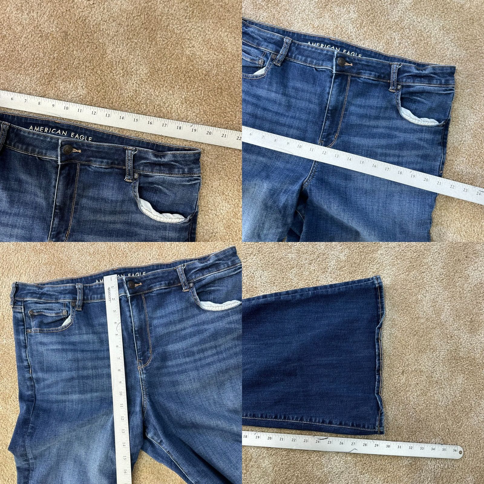 American Eagle Outfitters American Eagle Jeans Women's Festival High Rise Flare 20s Next Level Stretch Size 42" / US 20 - 8 Thumbnail