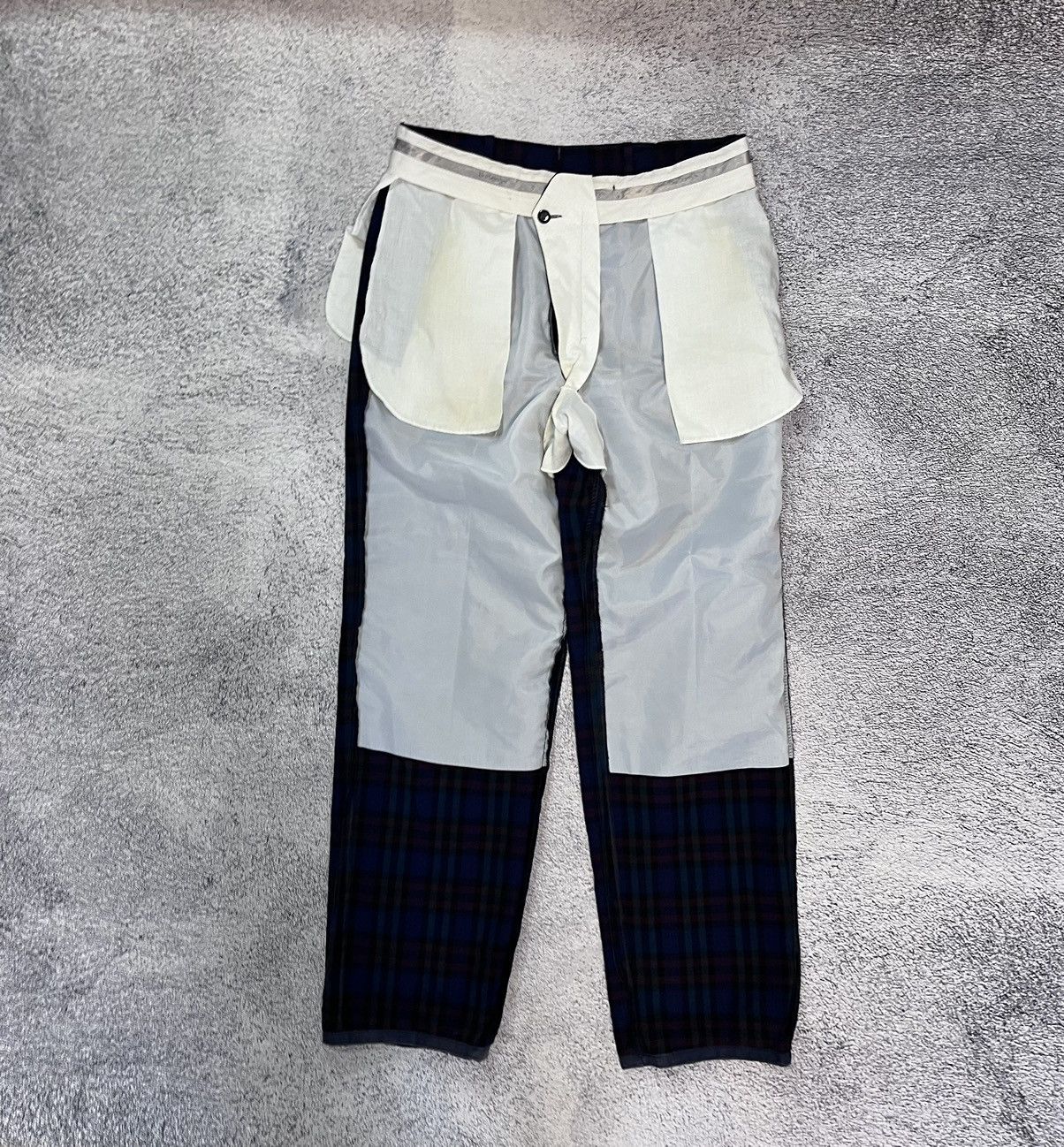 Burberry Burberrys Men’s Pants Trousers Striped Vintage 100% Wool Size US 33 - 7 Thumbnail
