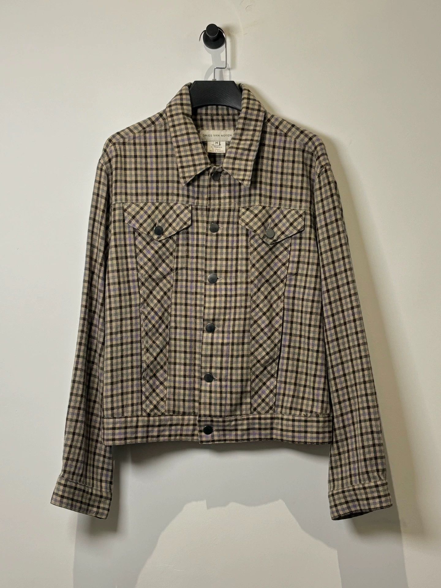 Dries Van Noten Dries Van Noten 90s Rare Wool Plaid Short Jacket M Size US M / EU 48-50 / 2 - 2 Thumbnail