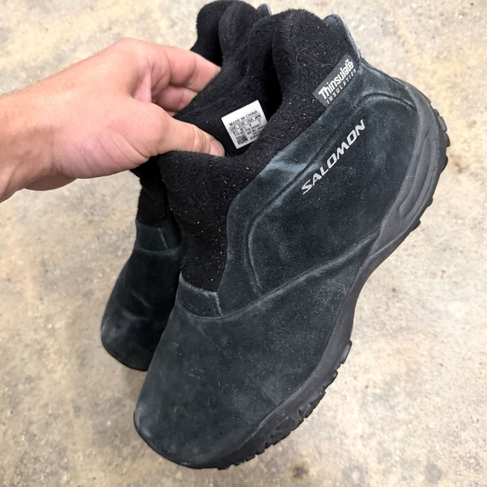 Salomon Salomon Snowclog Snow Clog Contagrip Suede Mens Size US 9 Black Size US 9 / EU 42 - 7 Thumbnail