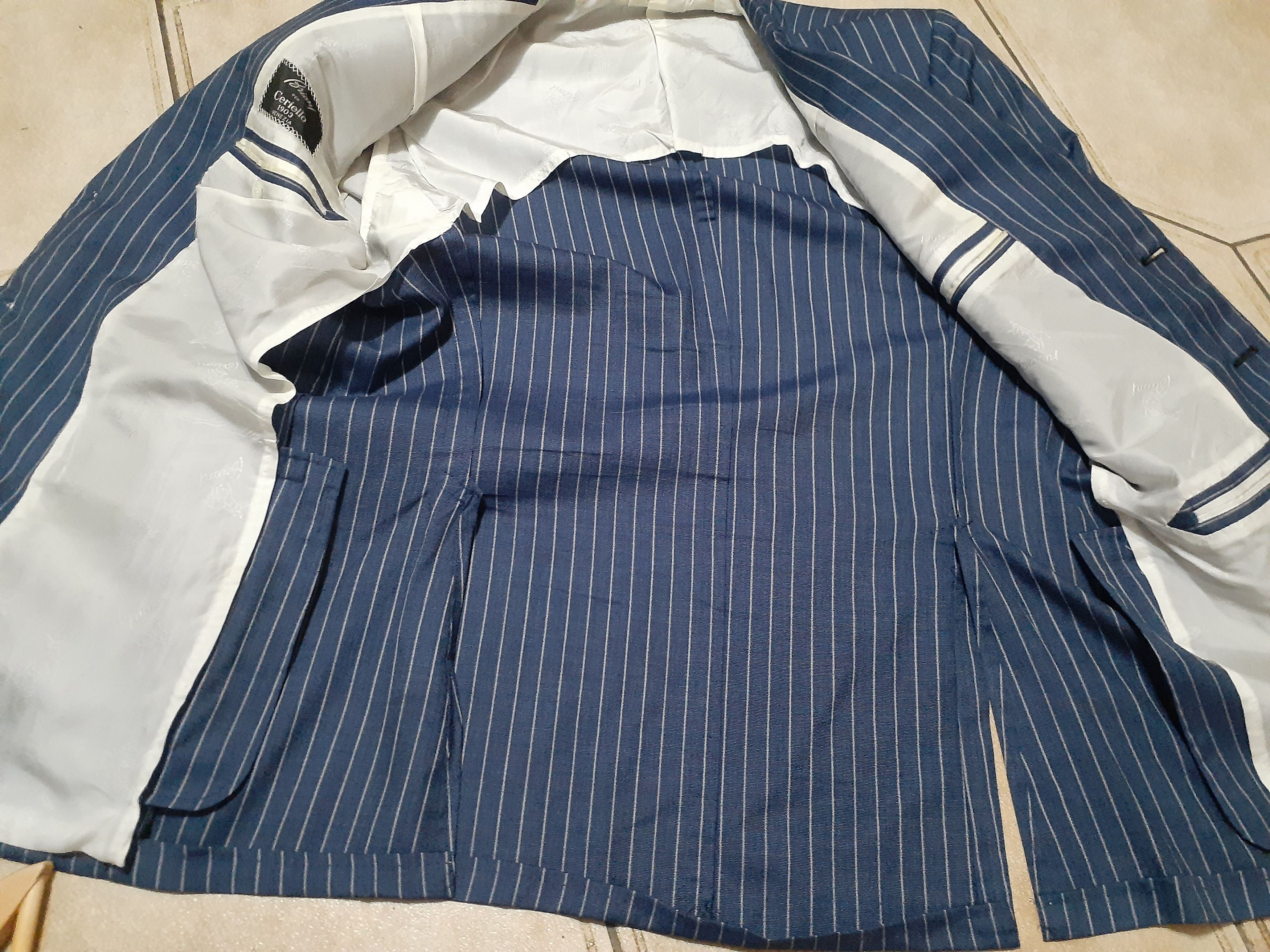 Brioni Brioni Colonna per Ceriello 1903 Striped Blazer Jacket Blue Size 50L - 4 Thumbnail