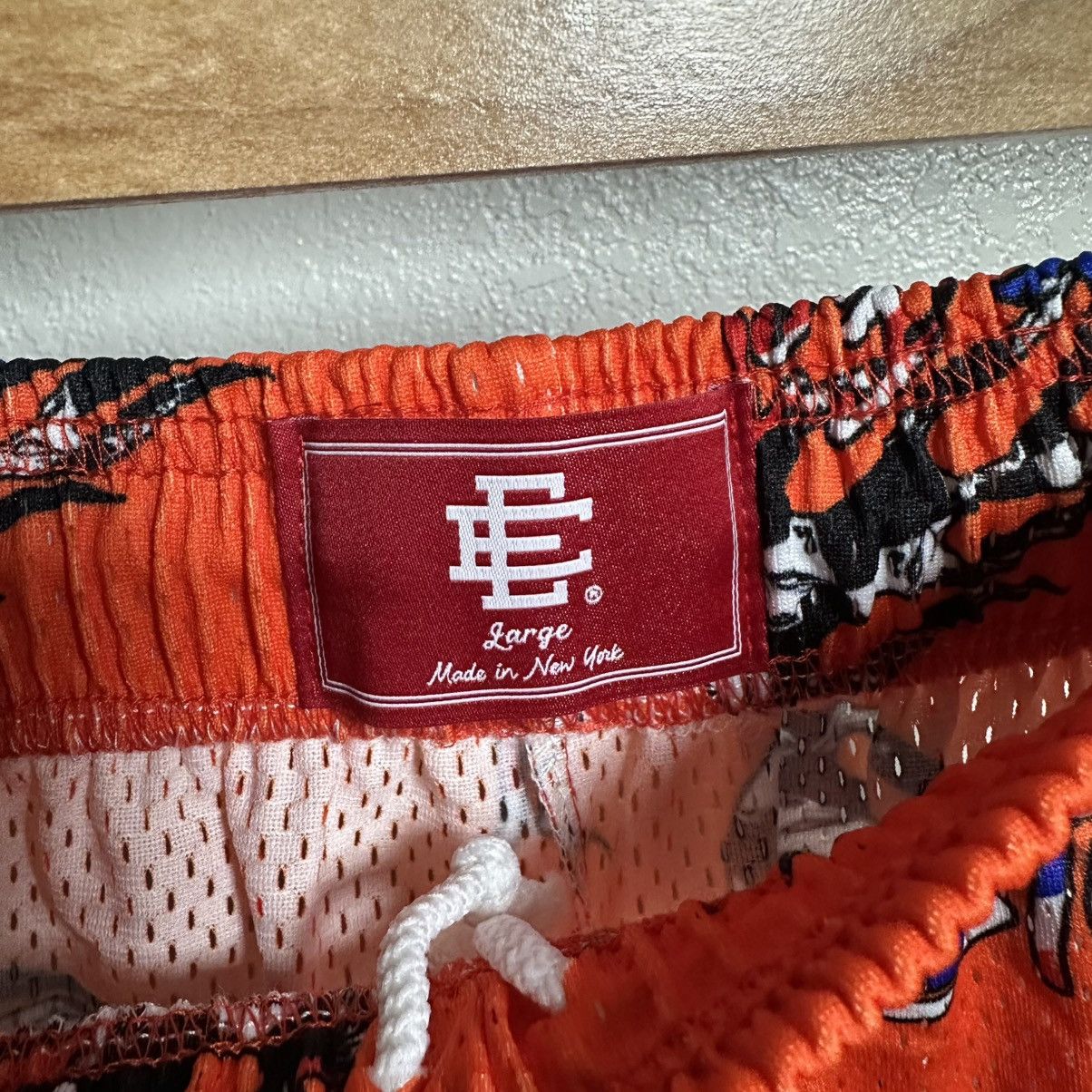 Eric Emanuel Eric Emanuel X Matty Boy short orange blue size L Size US 31 - 4 Thumbnail