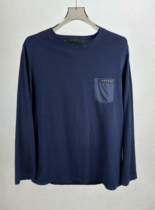 Prada Prada Long Sleeve T-shirt Size US XL / EU 56 / 4 - 1 Thumbnail