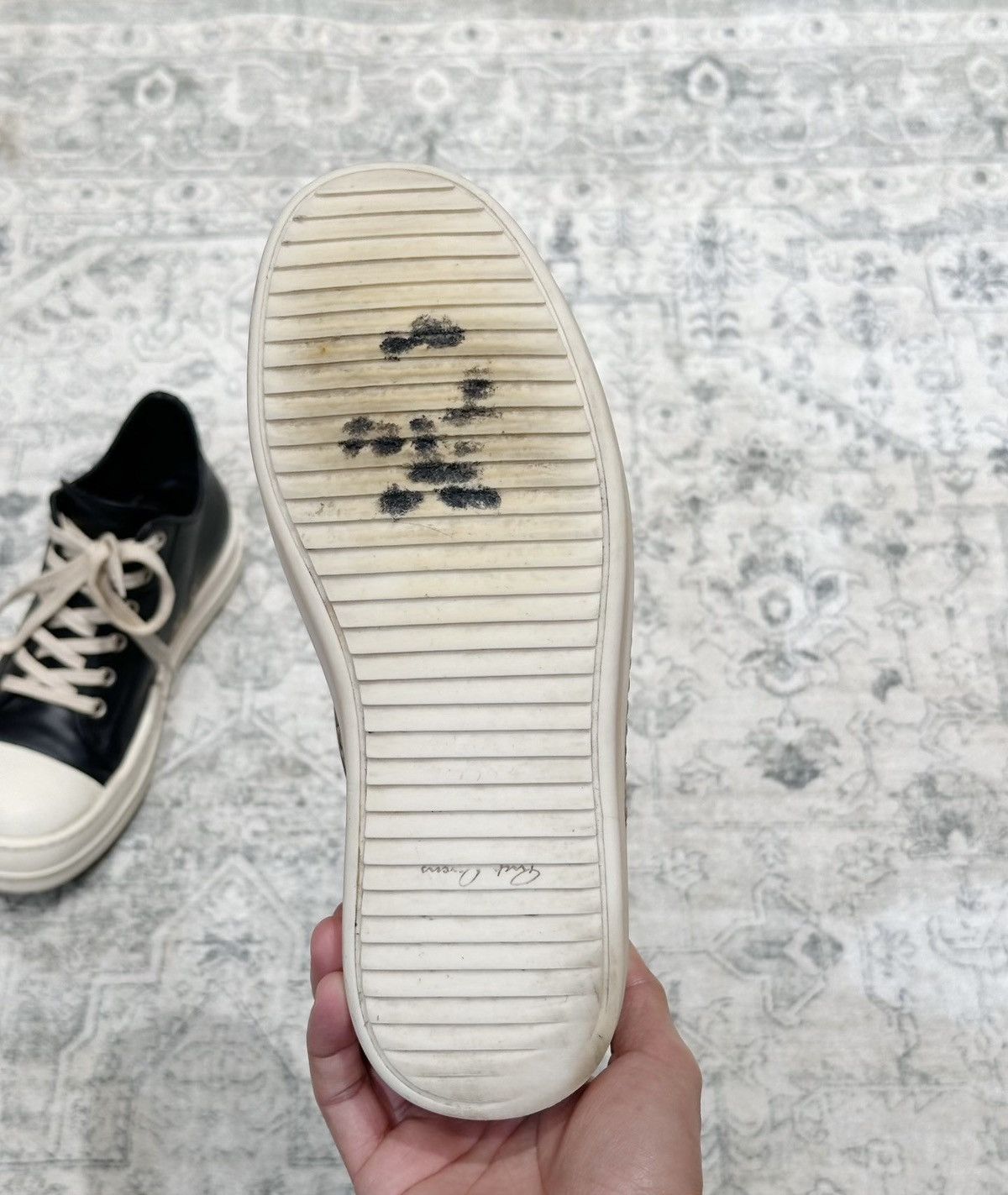 Rick Owens Rick Owens Mainline Leather Low-Top Sneakers Size US 8 / IT 38 - 7 Thumbnail