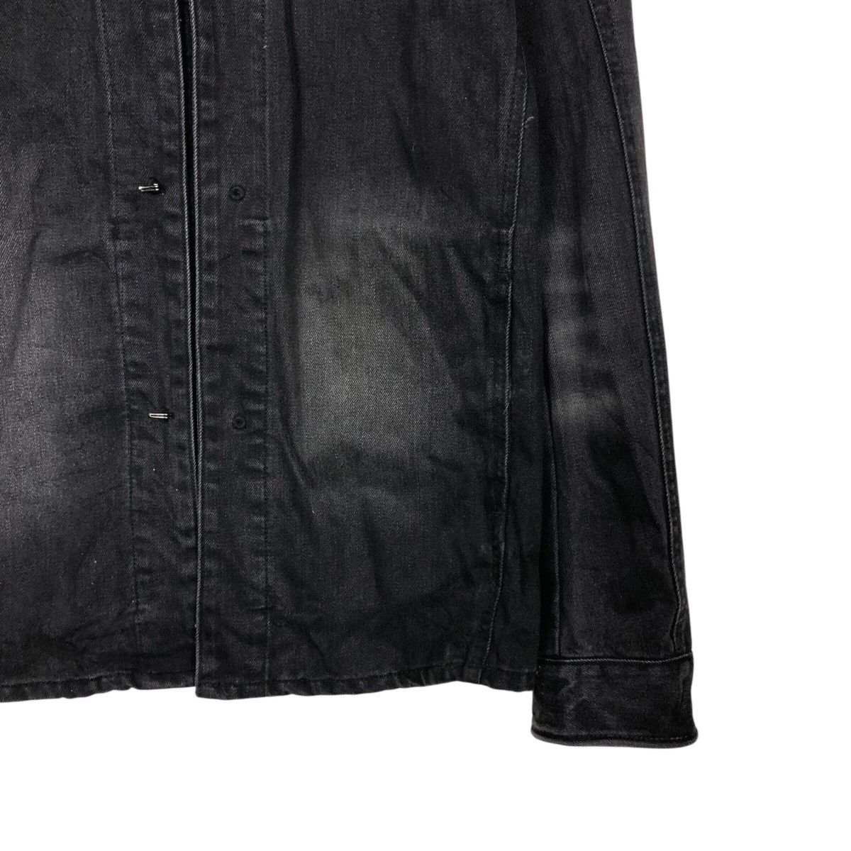 Japanese Brand 📌Schlussel Biker Denim Jacket Iconic Black Issey Miyake Size US M / EU 48-50 / 2 - 6 Thumbnail