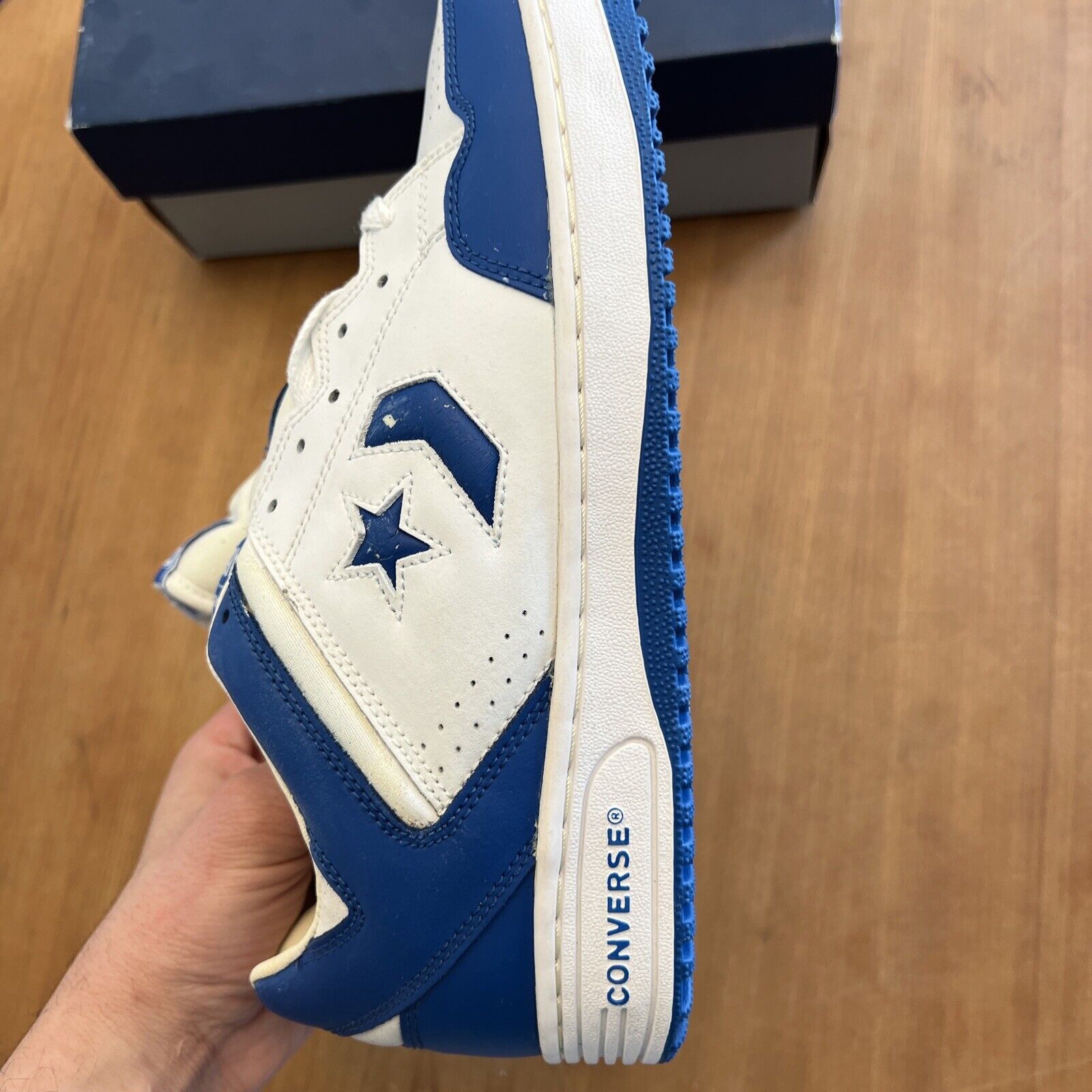 Converse Vintage Converse Weapon Ox Blue/White Size 10.5 1H718 Size US 10.5 / EU 43-44 - 12 Thumbnail