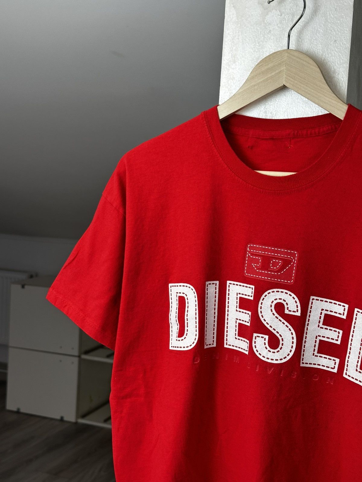 Diesel Diesel Y2K Logo Big Red Tee International Size US M / EU 48-50 / 2 - 2 Thumbnail