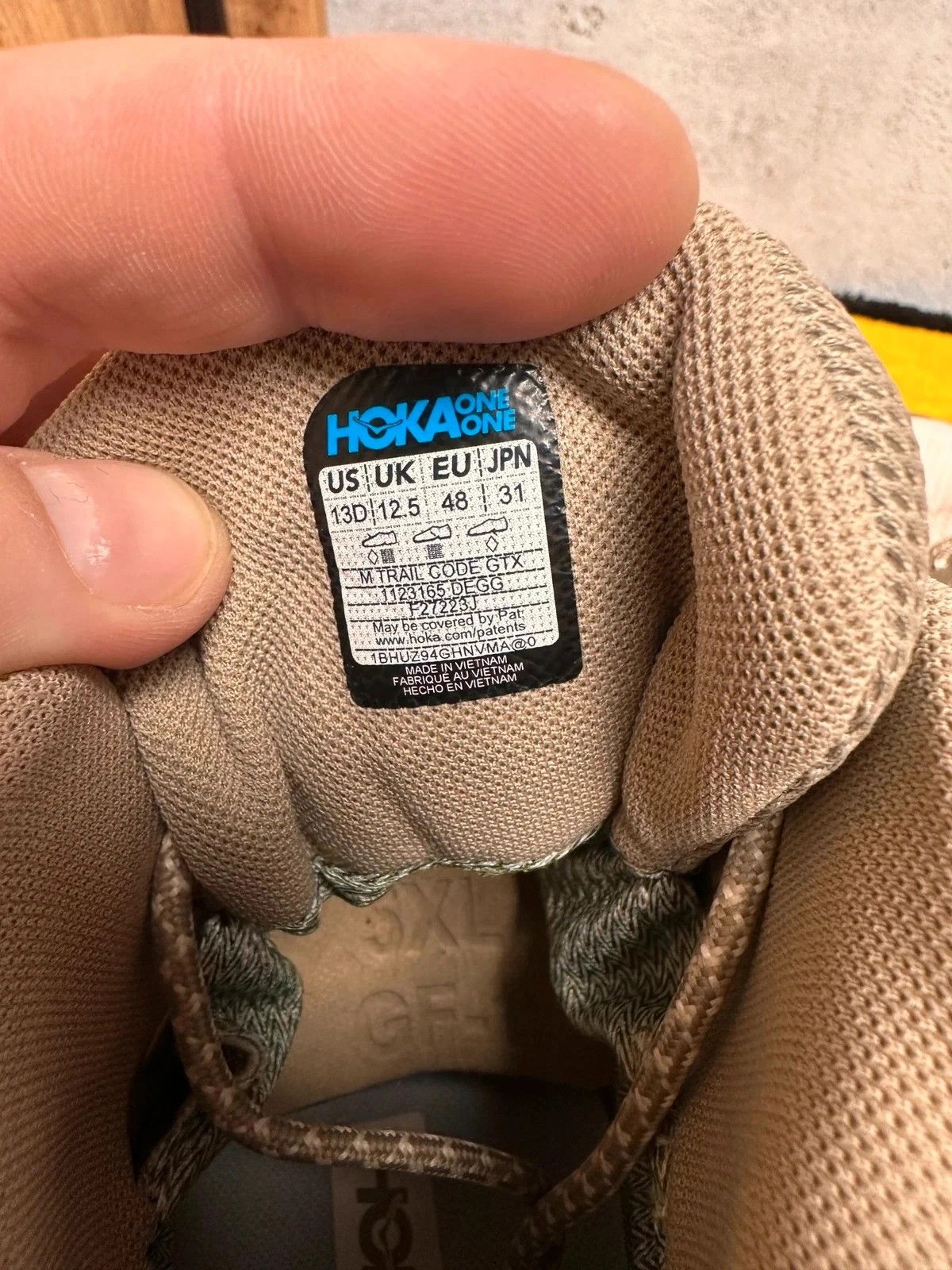 Hoka Hoka trail code gtx boots gore Tex brown men’s size US13 Size US 13 / EU 46 - 7 Thumbnail