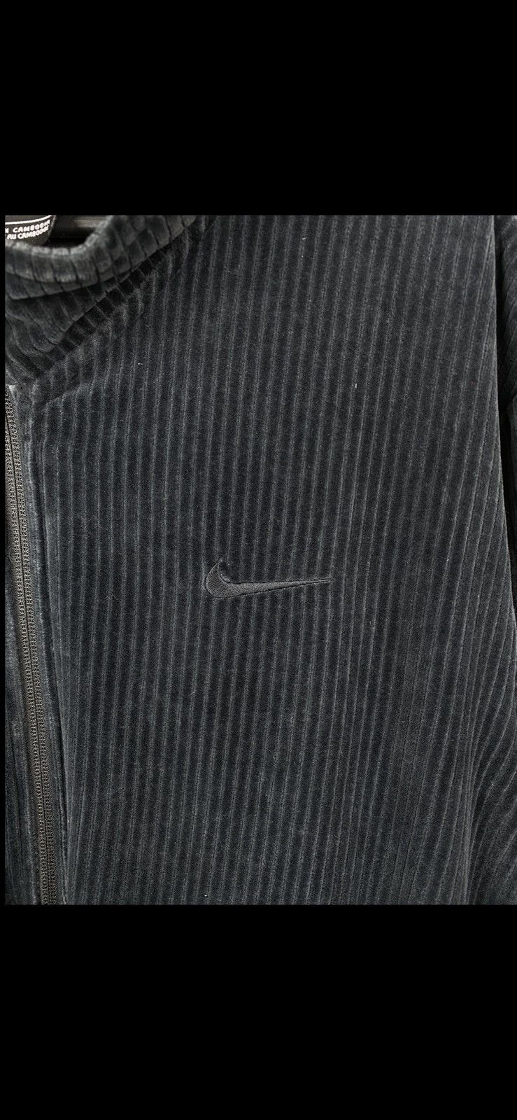 Vintage Mens Vintage Nike Velvet Corduroy Zip Up Sweatshirt Size US XL / EU 56 / 4 - 4 Thumbnail
