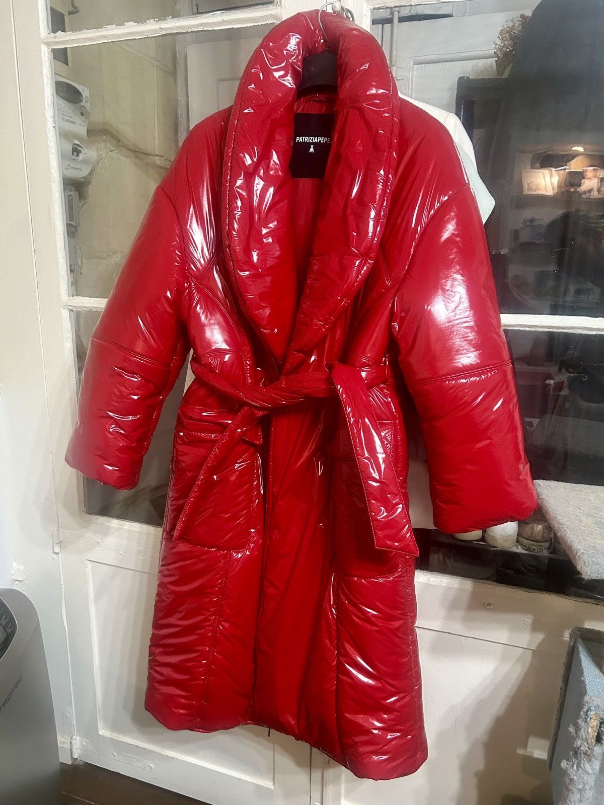 Patrizia Pepe Brand New Red Patrizia Pepe Double-Breasted Padded Coat Size M / US 6-8 / IT 42-44 - 1 Thumbnail