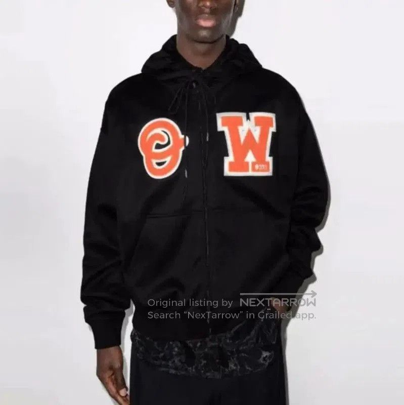 Off-White Off-White Black Cotton Hoodie for Men . Size US M / EU 48-50 / 2 - 5 Thumbnail