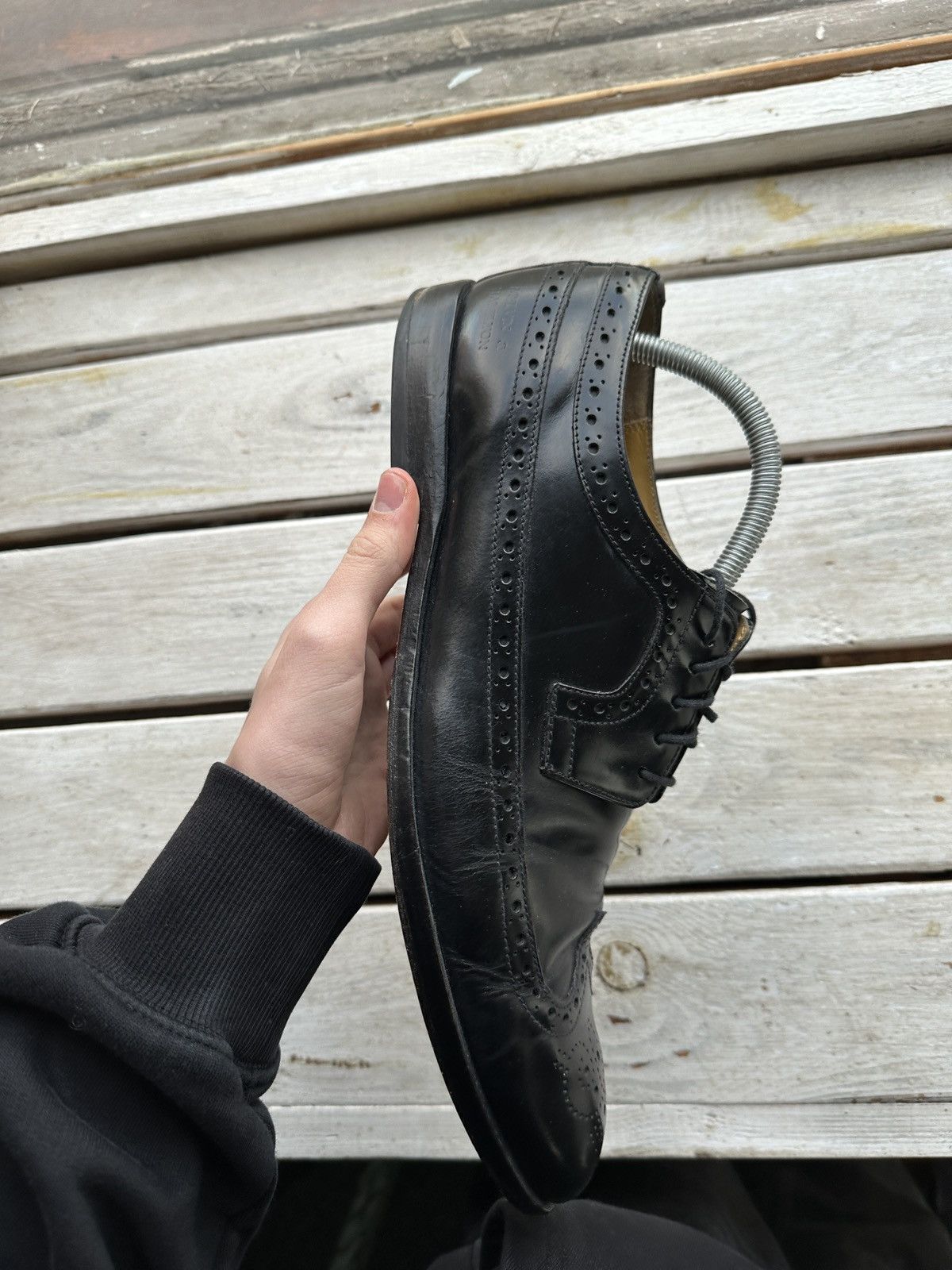 Melvin & Hamilton LUXURY 🚨 MELVIN & HAMILTON VNTG SHOES MEN BLACK LUXURY RARE Size US 12 / EU 45 - 2 Thumbnail
