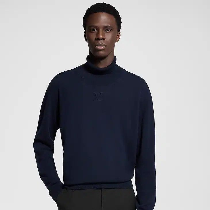 Louis Vuitton LVSE LV Embossed Turtle Neck Size US L / EU 52-54 / 3 - 2 Thumbnail