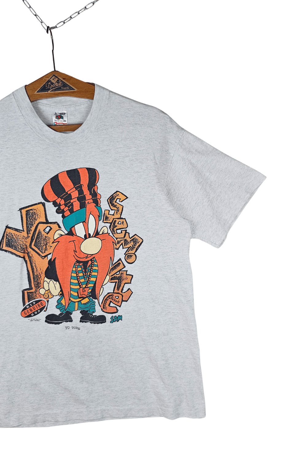 Warner Bros 1993 Looney Tunes Yosemite Sam “Genuine Hip Hop – Yo Town” Size US M / EU 48-50 / 2 - 3 Thumbnail