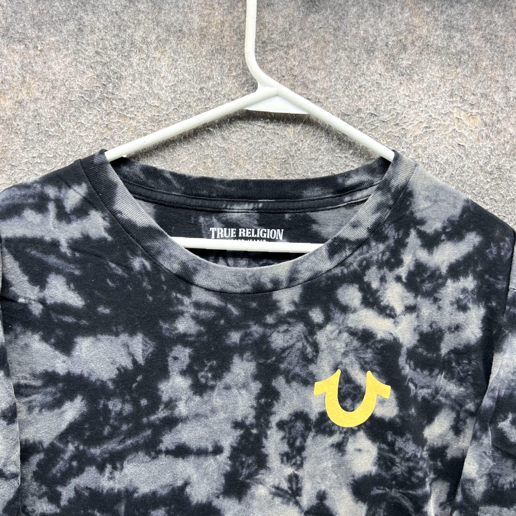 True Religion VINTAGE True Religion Shirt Women 2XL Black Tie-Dye Buddha Graphic Distressed Short Sleeve Crew Neck T-Shirt Womens Size XXL / US 16-18 / IT 52-54 - 6 Thumbnail